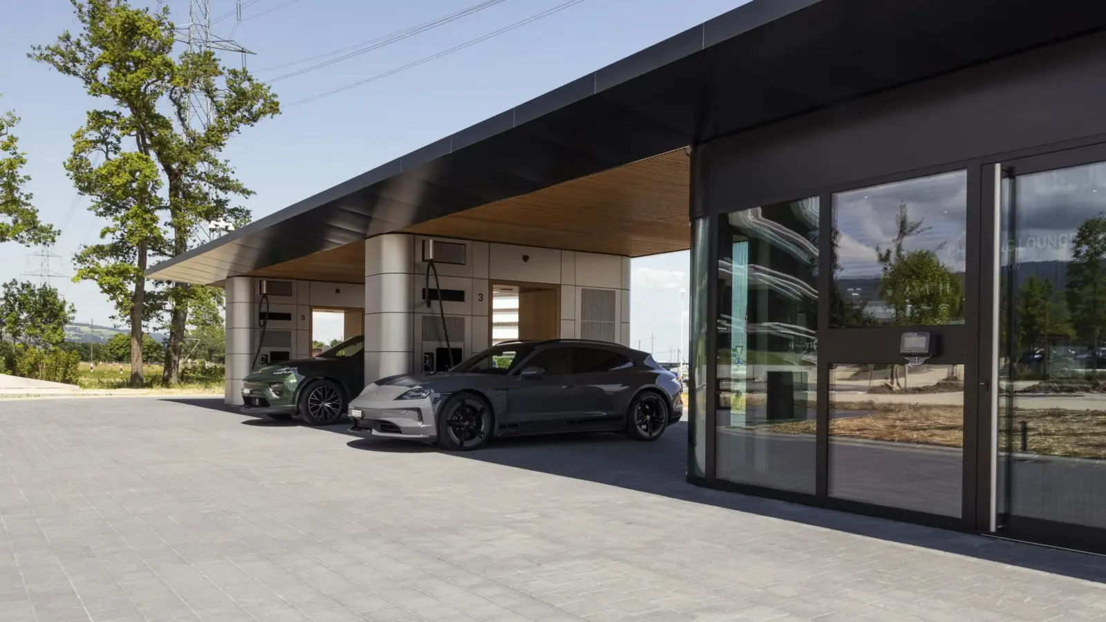 Porsche Charging Lounge, Nyon, Switzerland