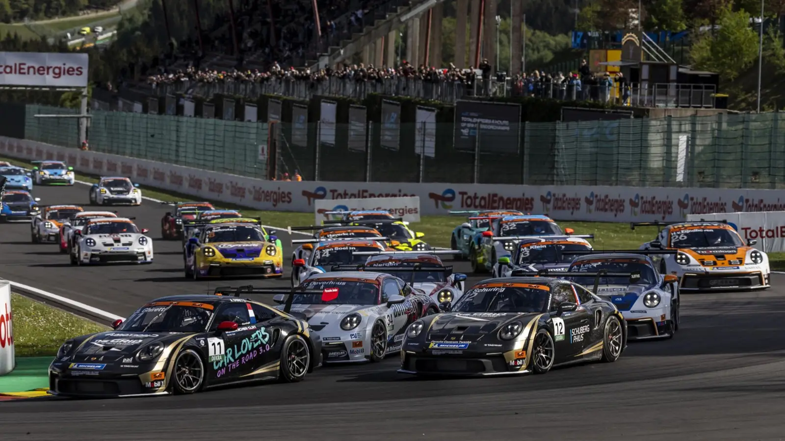 Ghiretti wins at Spa, Oeverhaus and Levi complete Porsche Junior podium