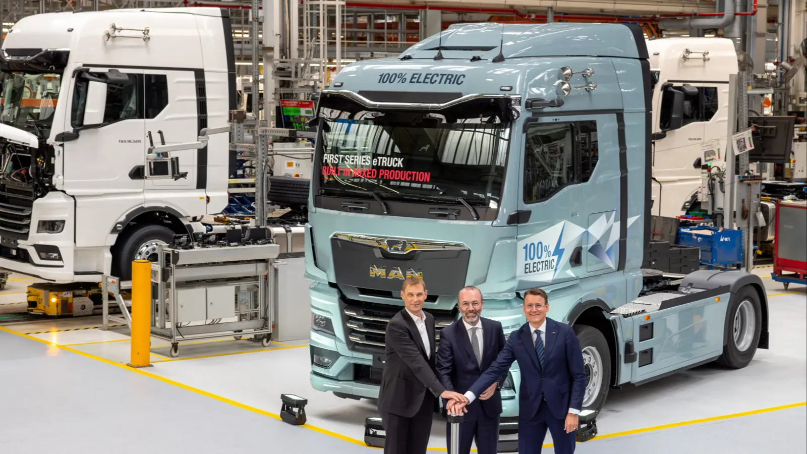 MAN launches series production of electric trucks in Munich