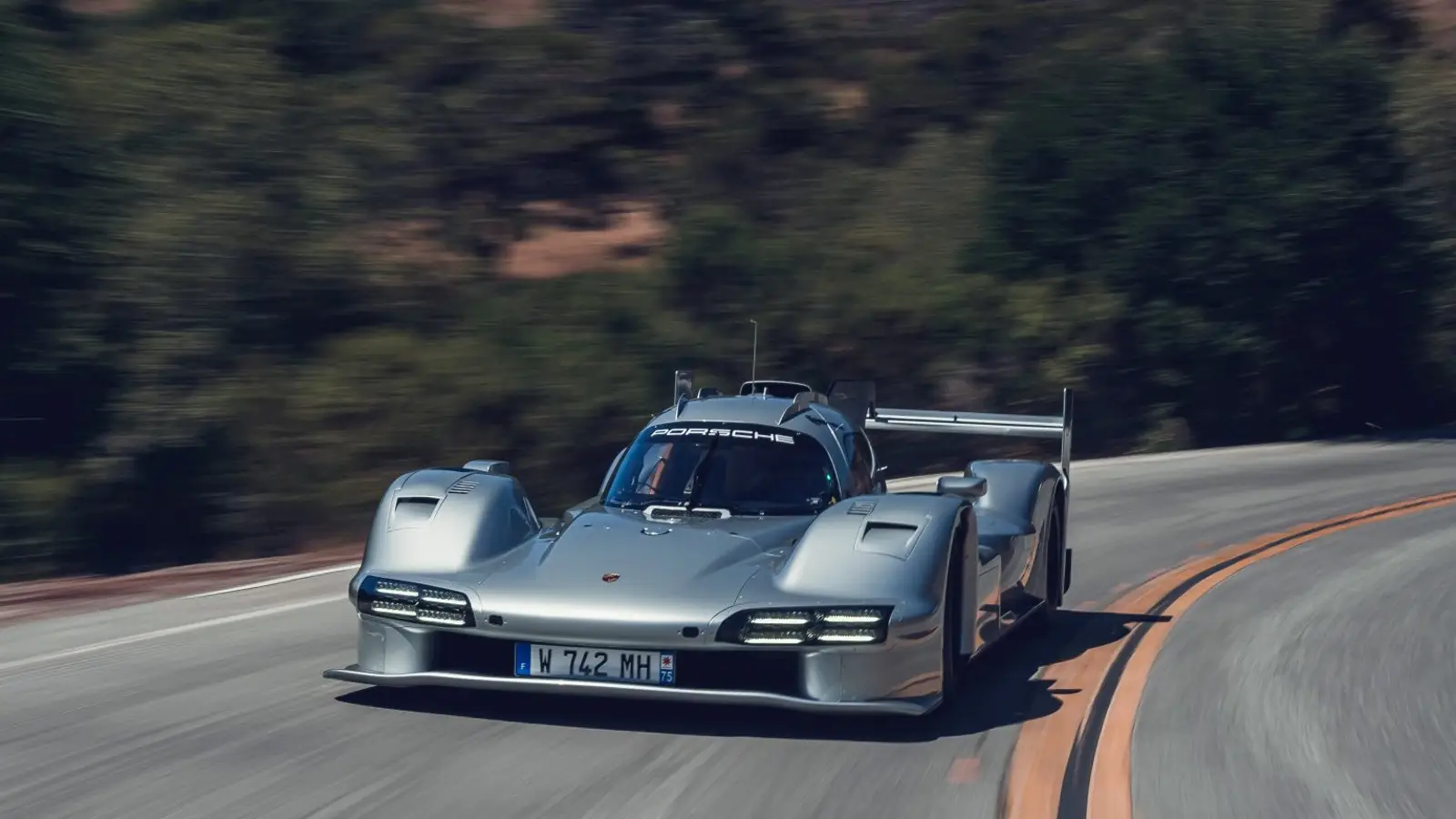Roger Penske drives unique Porsche 963 RSP in California