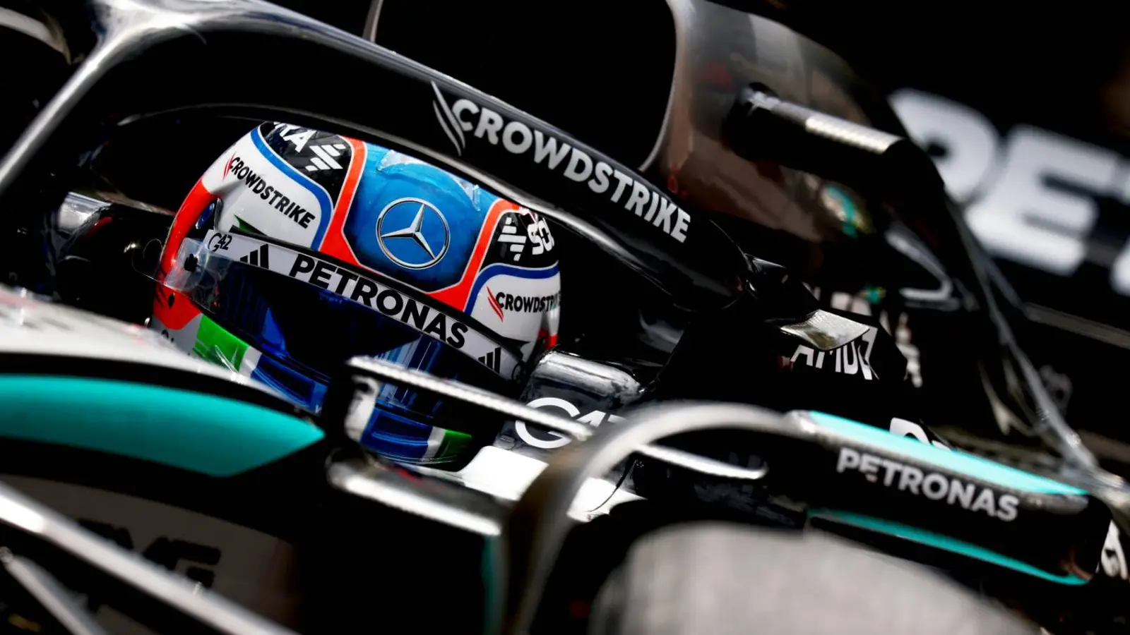 Mercedes prepares updated front wing for 2025 Spanish Grand Prix