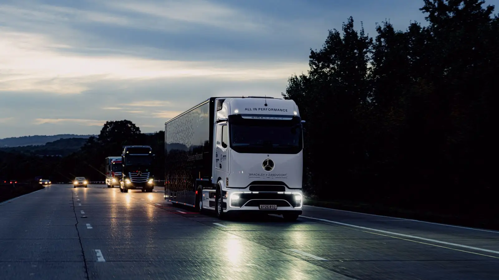 Mercedes-AMG PETRONAS F1 Team expands sustainable logistics with HVO100 and electric trucks
