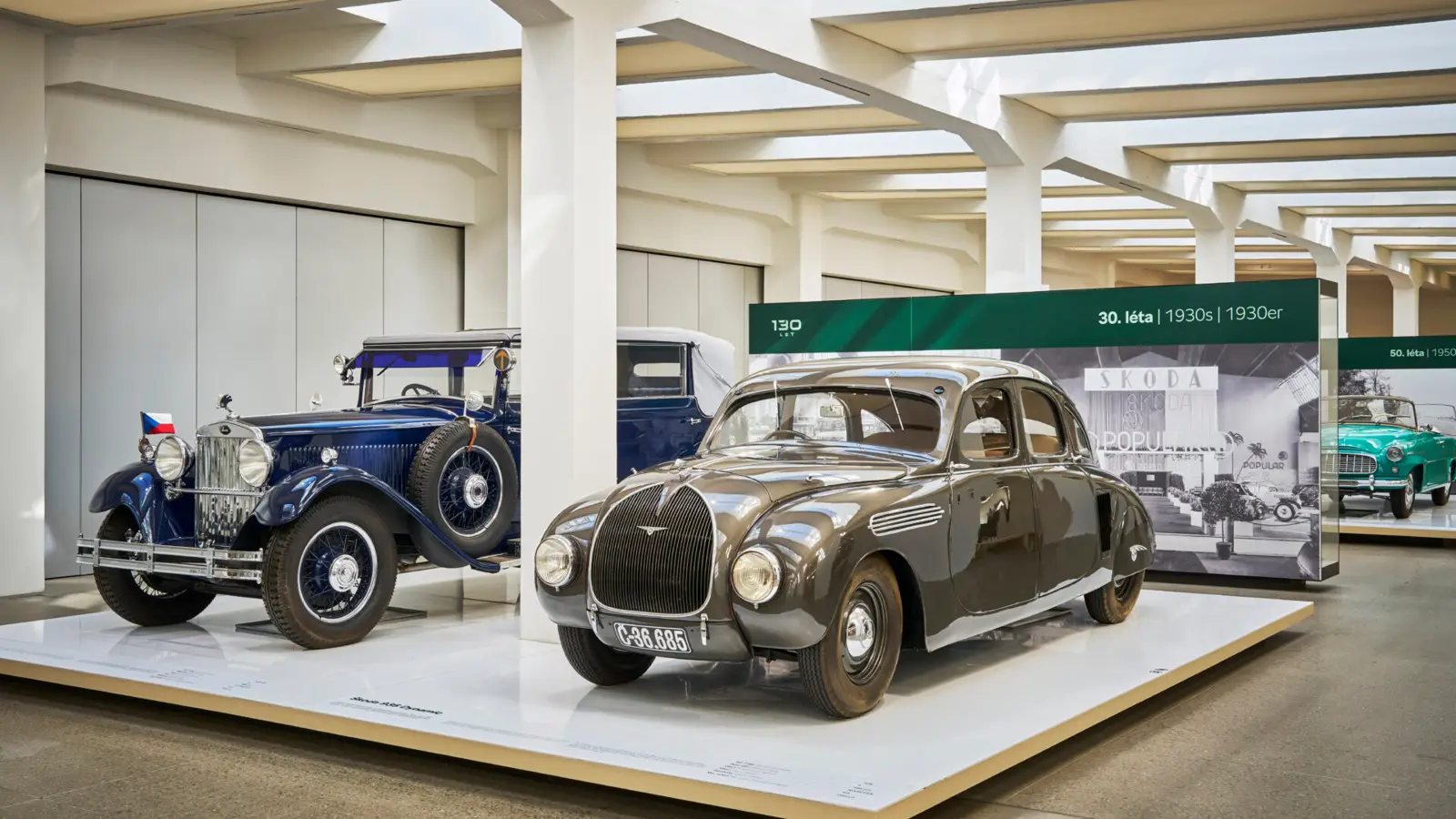 Skoda Museum marks 130 years with historic car showcase