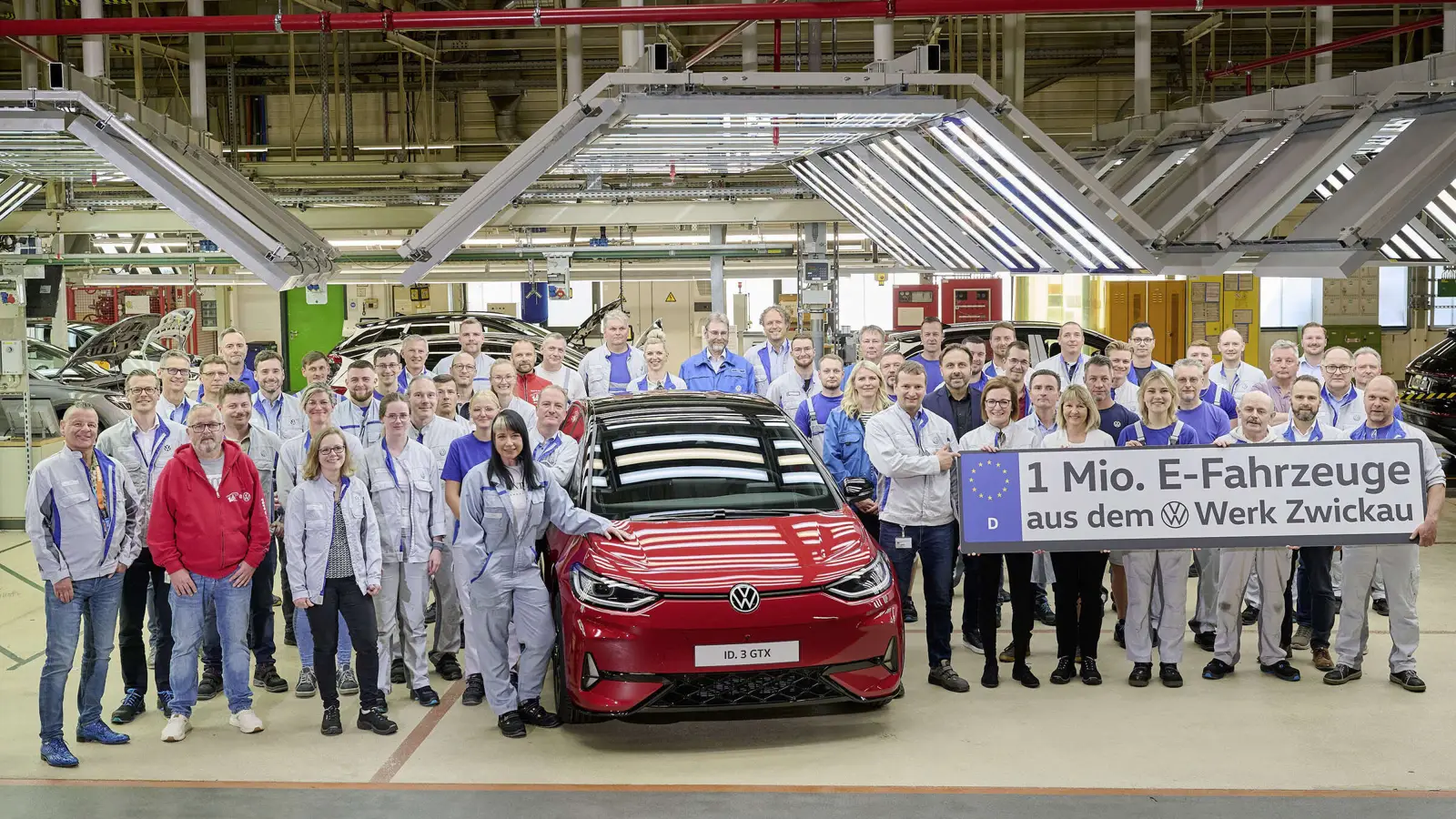 Volkswagen celebrates 1 million EVs produced at Zwickau plant
