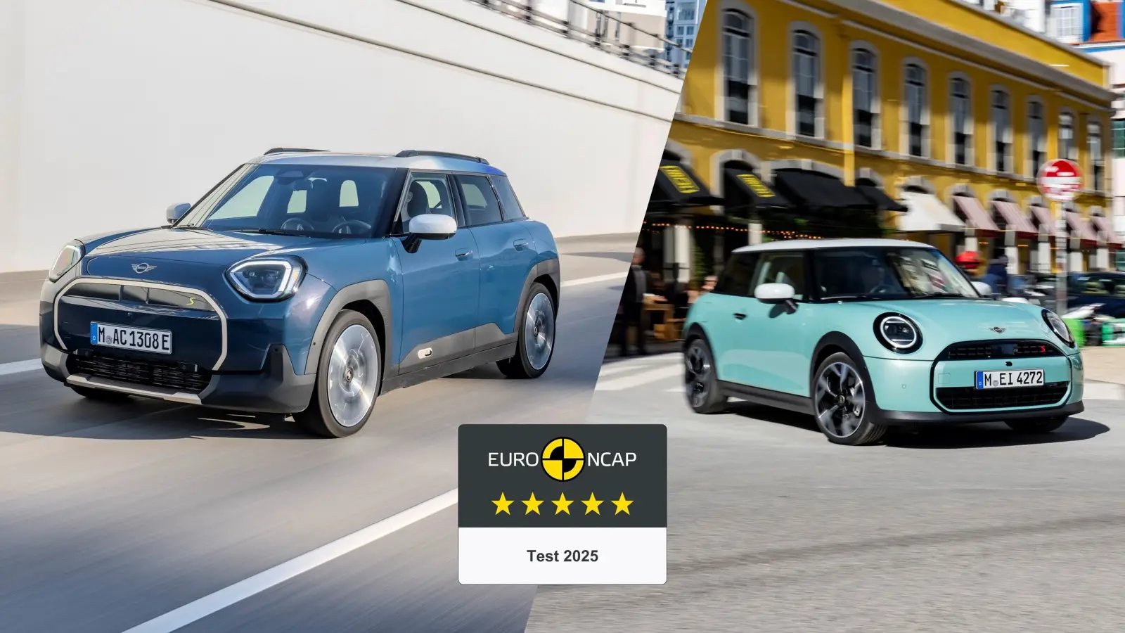 Top ratings in Euro NCAP: MINI Cooper and Aceman earn 5 stars