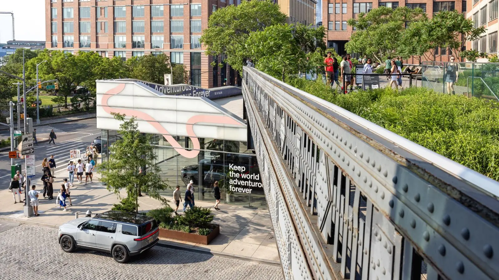 Rivian debuts immersive NYC concept space with EV displays
