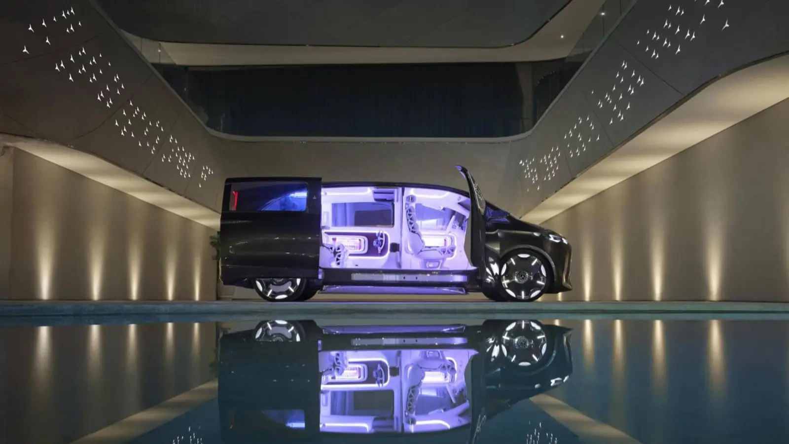 Mercedes Vision V previews luxury VLS MPV in Dubai