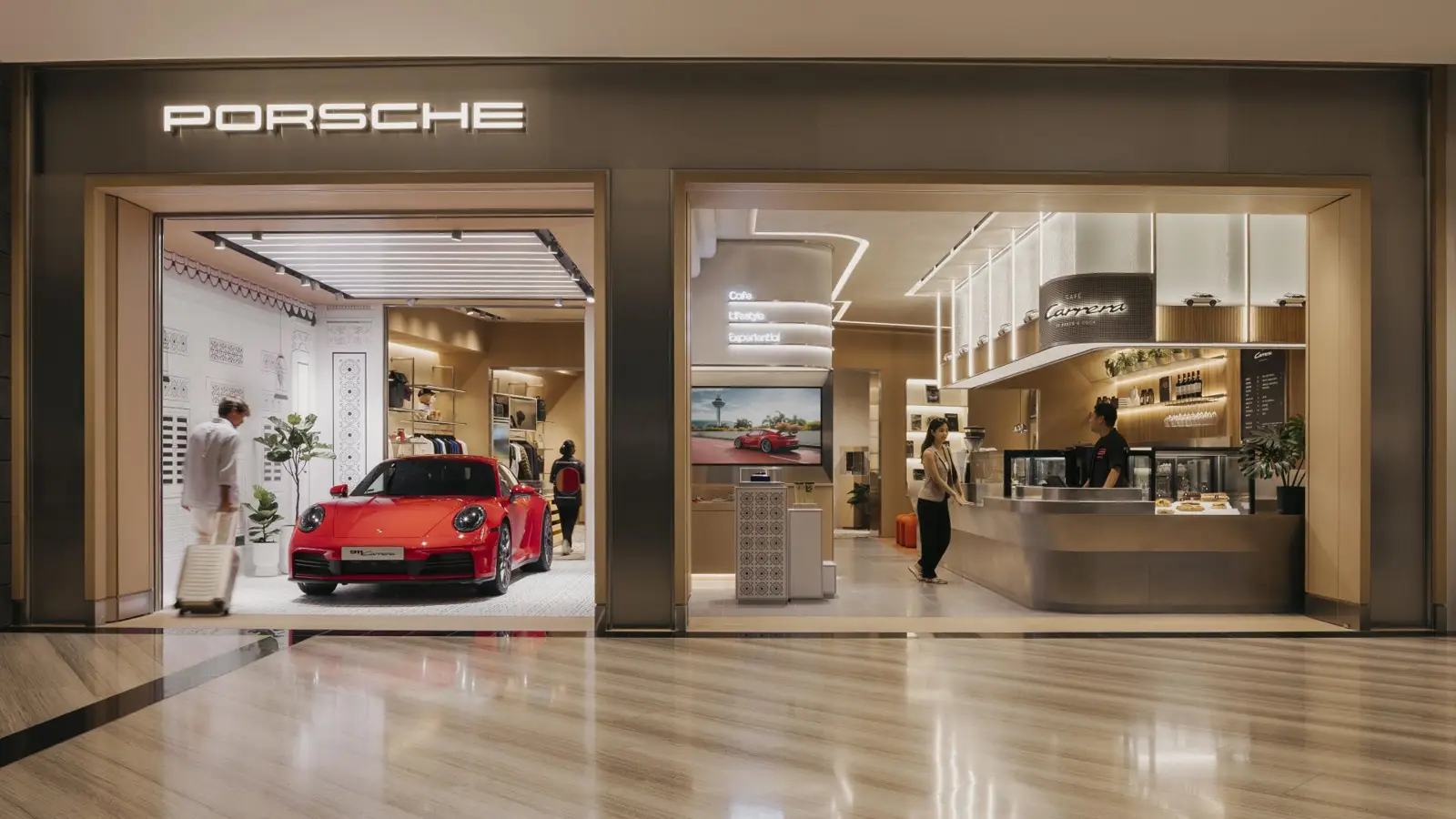 Porsche opens immersive brand hub at Jewel Changi Airport